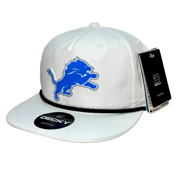 Detroit Lions 3D Classic Rope Hat- White/ Black - Picture 2 of 4